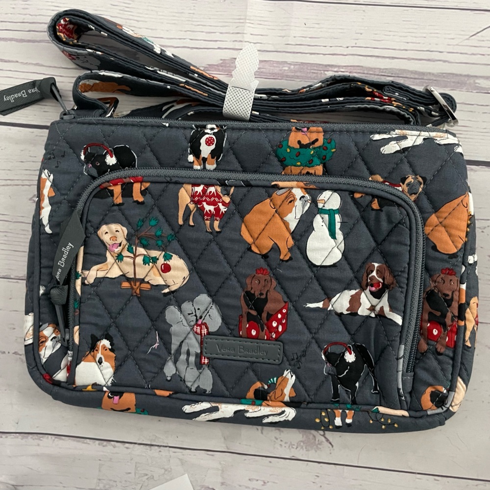 NEW VERA BRADLEY holiday dogs little hipster